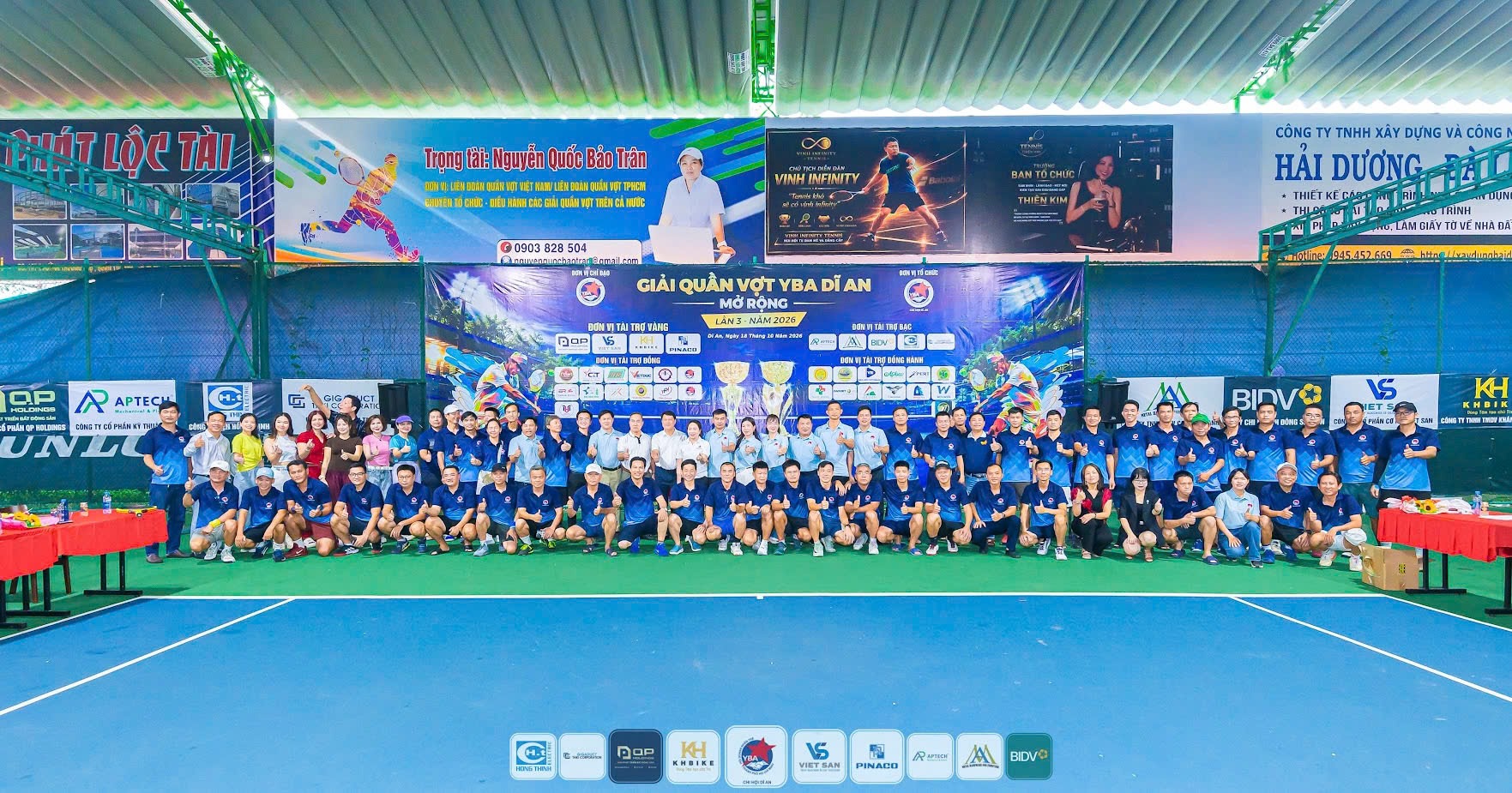 Giải Tennis YBA Dĩ An mở rộng lần thứ III: Lan tỏa tinh thần thể thao, kết nối và sẻ chia