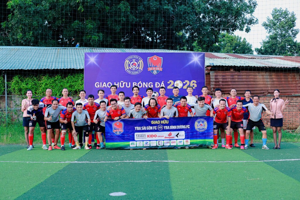 Giao hữu bóng đá YBA Bình Dương FC – YBA Sài Gòn FC: Kết nối đam mê, gắn kết doanh nhân