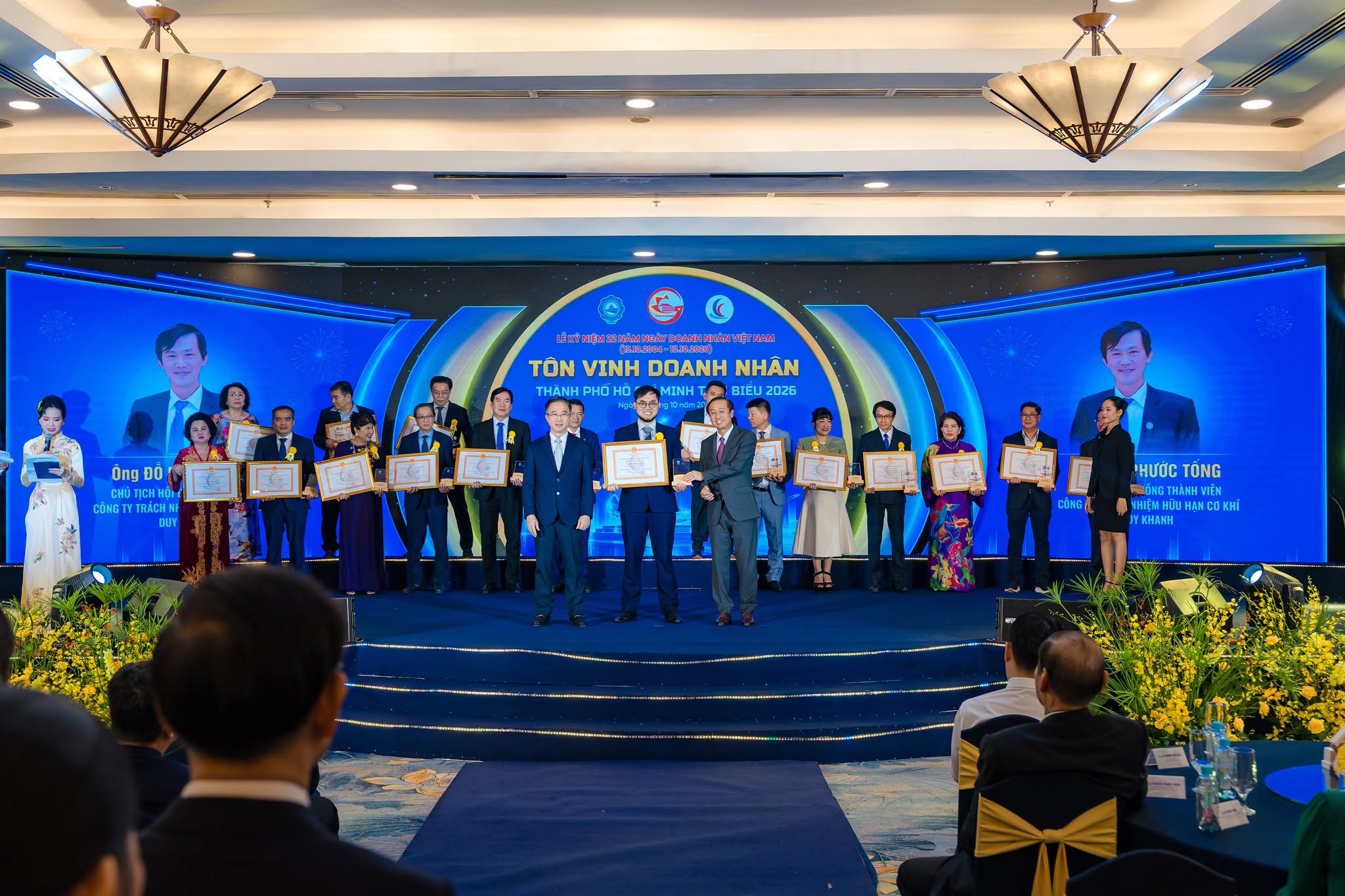 YBA HCM chúc mừng các doanh nhân hội viên được vinh danh “Doanh nhân TP.HCM tiêu biểu năm 2026”