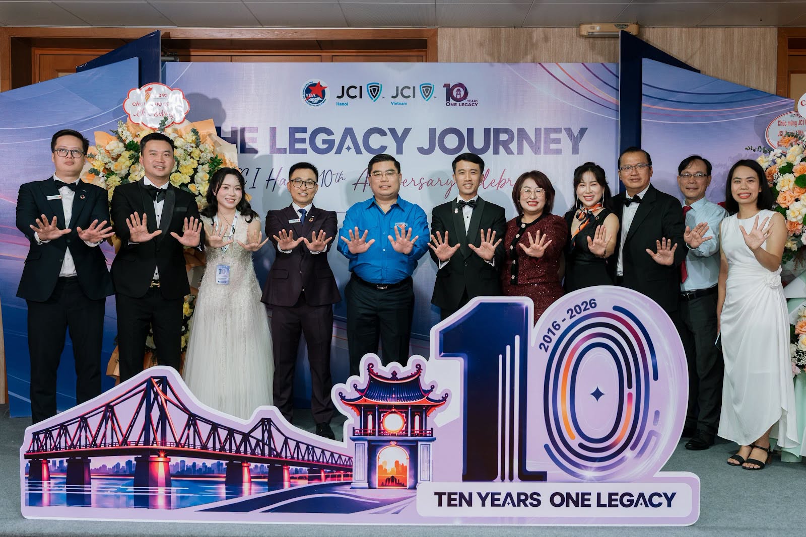 YBA HCM chúc mừng 10 năm JCI Hà Nội – Một thập kỷ nuôi dưỡng những thế hệ lãnh đạo trẻ